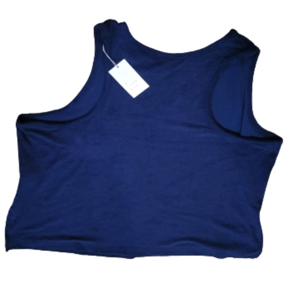 NWT A NEW DAY Terry Tank Top, Navy Blue, Size 4X - Picture 4 of 10